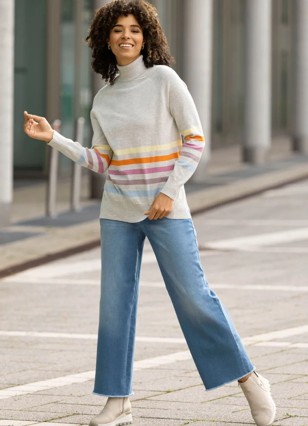 Damen Mona Pullover<Pullover mit Ringeln