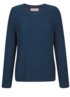 Damen Mona Pullover<Pullover mit Schal in Grobstrick