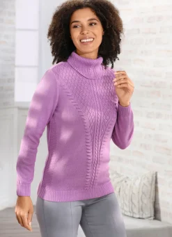 Damen Mona Pullover|Basics<Pullover mit Strasszier
