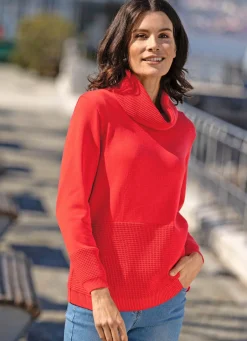 Damen Mona Pullover|Basics<Pullover mit Strukturdessin