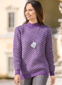 Damen Mona Pullover<Pullover mit V-förmigem Muster