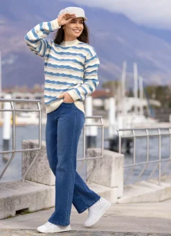 Damen Mona Pullover<Pullover mit Wellenmuster