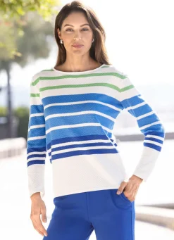 Damen Mona Pullover<Pullover mit zartem Strukturmuster