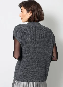 Pullunder in Perlfang Damen Pullunder|Pullover