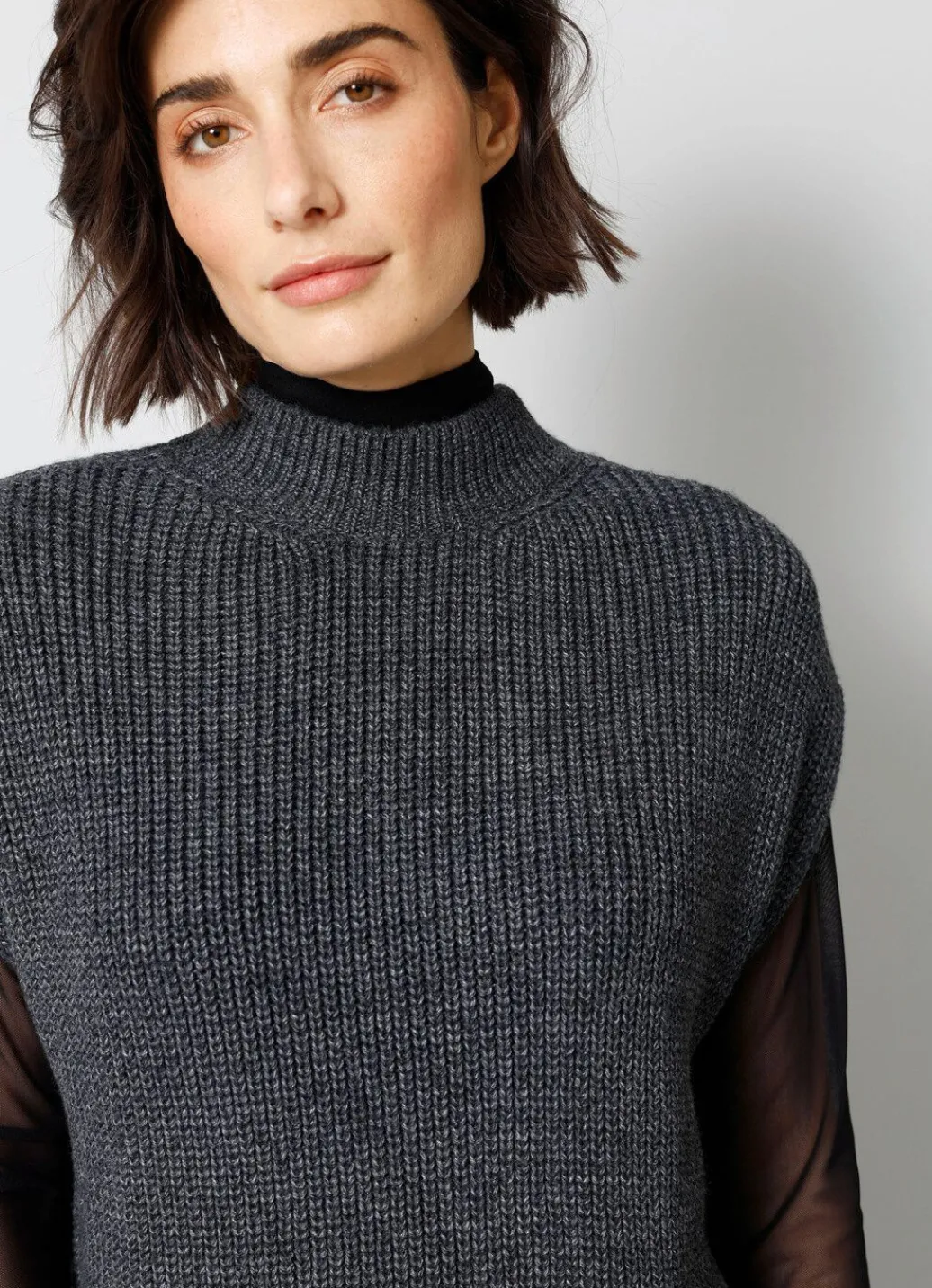 Pullunder in Perlfang Damen Pullunder|Pullover