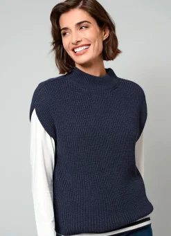 Sale Pullunder in Perlfang Damen Pullunder|Pullover