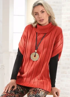 Hot Pullunder in streckender Optik Damen Pullunder|Pullover