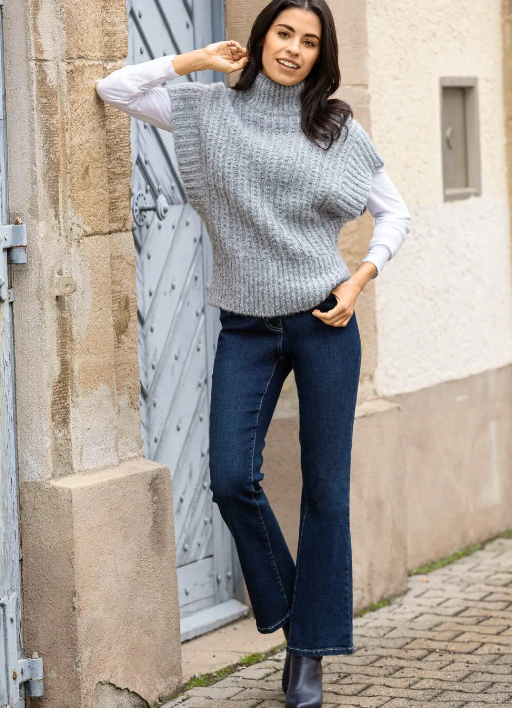 New Pullunder mit Alpaka Damen Pullunder|Basics