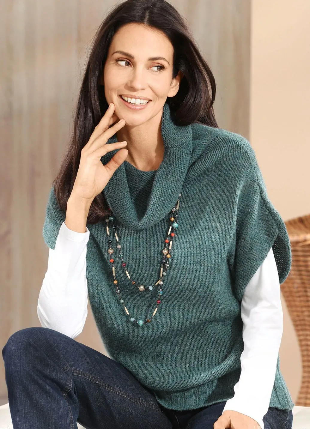 Sale Pullunder mit Alpaka Damen Pullunder|Basics