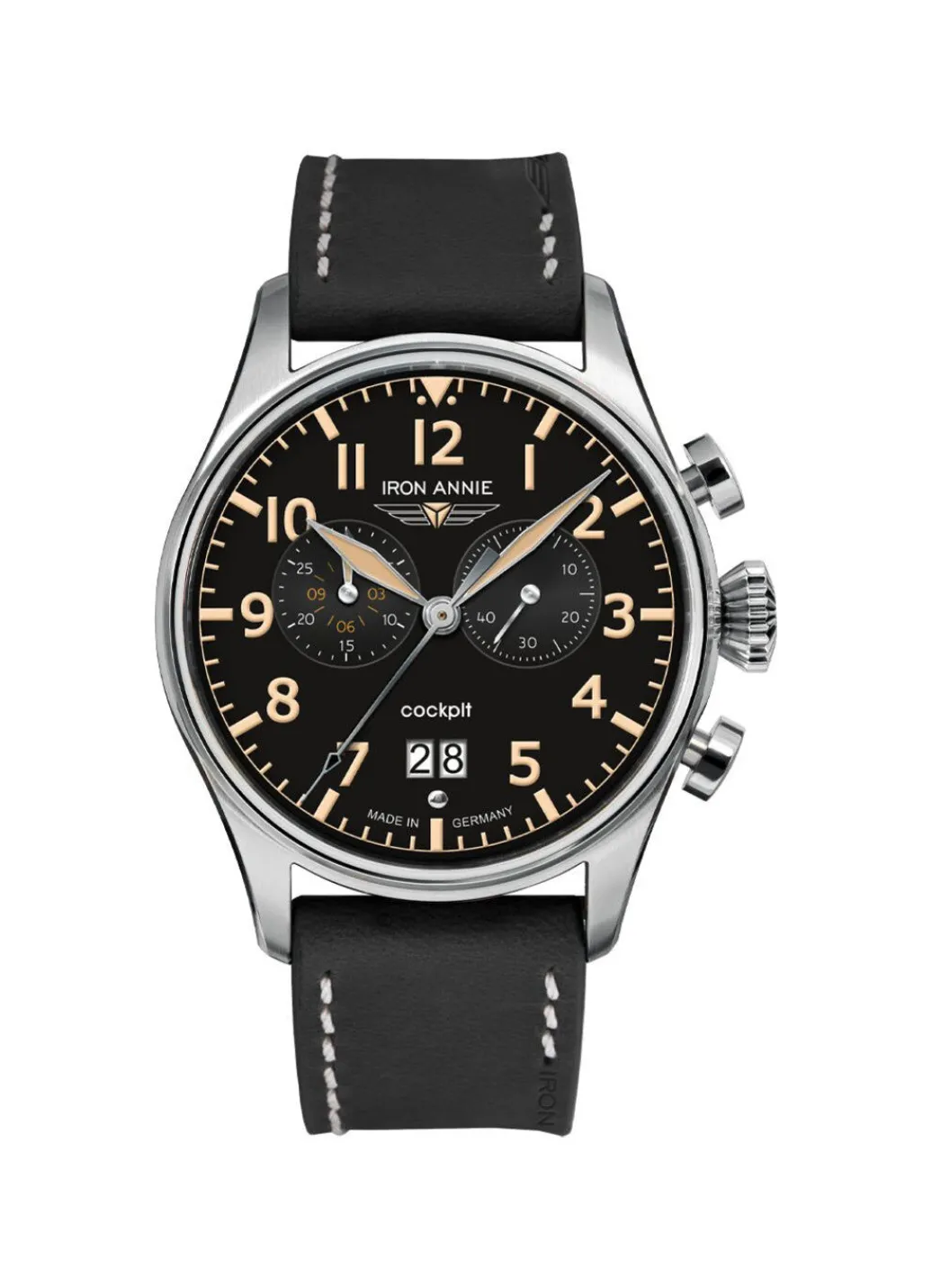 Online Quartz-Chronograph der Serie "Iron Annie Cockpit" Herren Quarzuhren|Chronographen