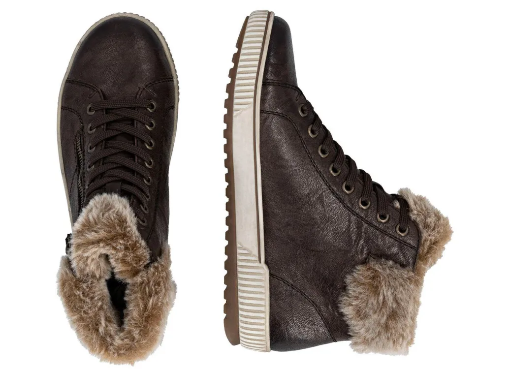 Sale Remonte, gefütterte Damen-Boots, Winterschuhe, Weite G, mit herausnehmbarem Fußbett Damen Winterschuhe|Stiefel & Stiefeletten