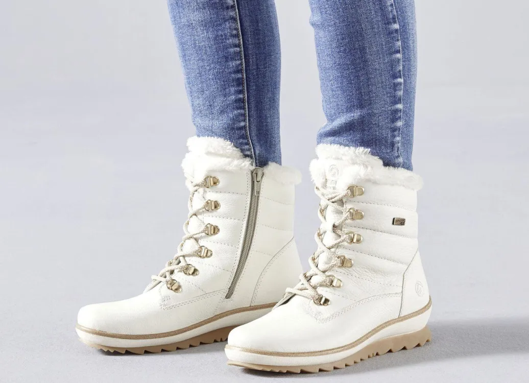 New Remonte, gefütterte Damen-Stiefeletten, Winterschuhe, Weite G, mit Lammwolle Damen Winterschuhe|Stiefel & Stiefeletten