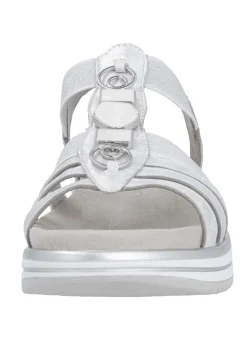 New Remonte Riemchen-Sandale mit Metallschmuck Damen Sandalen