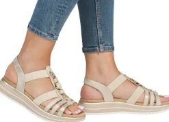 Outlet Remonte Riemchen-Sandale mit Metallschmuck Damen Sandalen