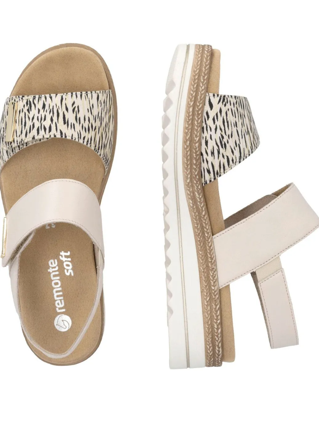 Online Remonte, schicke Damen-Sandalen, mit herausnehmbarem Fußbett Damen Sandalen
