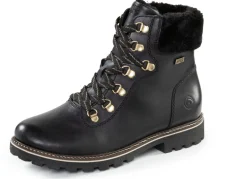 New Remonte Schnür-Stiefelette mit Plüschkragen Damen Winterschuhe|Stiefel & Stiefeletten