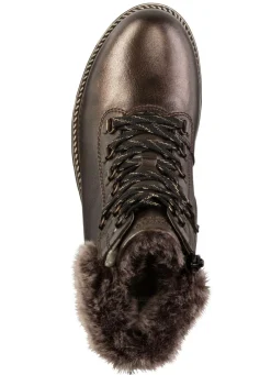 Clearance Remonte Schnür-Stiefelette mit Plüschkragen Damen Winterschuhe|Stiefel & Stiefeletten