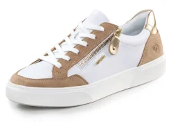 Discount Remonte Sneaker aus Nappa- und Veloursleder mit Metallic-Besatz Damen Sneaker & Sportschuhe|Schnürschuhe