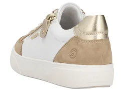 Discount Remonte Sneaker aus Nappa- und Veloursleder mit Metallic-Besatz Damen Sneaker & Sportschuhe|Schnürschuhe