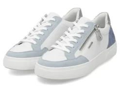 Discount Remonte Sneaker aus Nappa- und Veloursleder mit Metallic-Besatz Damen Sneaker & Sportschuhe|Schnürschuhe