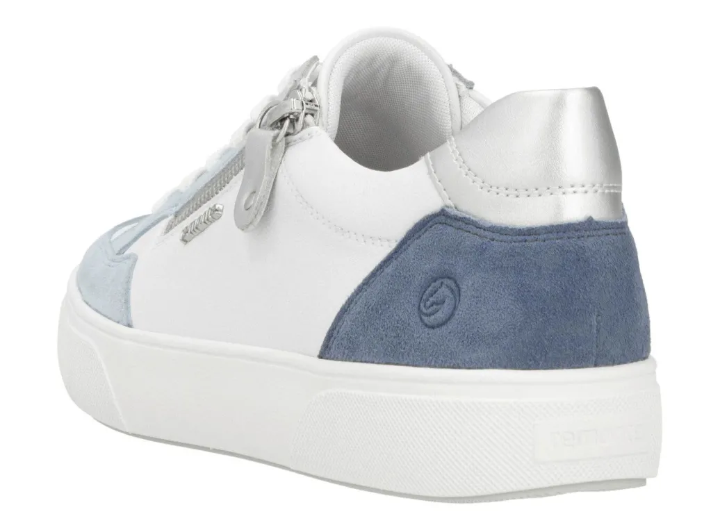 Discount Remonte Sneaker aus Nappa- und Veloursleder mit Metallic-Besatz Damen Sneaker & Sportschuhe|Schnürschuhe