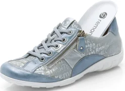 Outlet Remonte Sneaker mit bedruckten Besätzen Damen Sneaker & Sportschuhe|Schnürschuhe