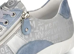 Outlet Remonte Sneaker mit bedruckten Besätzen Damen Sneaker & Sportschuhe|Schnürschuhe