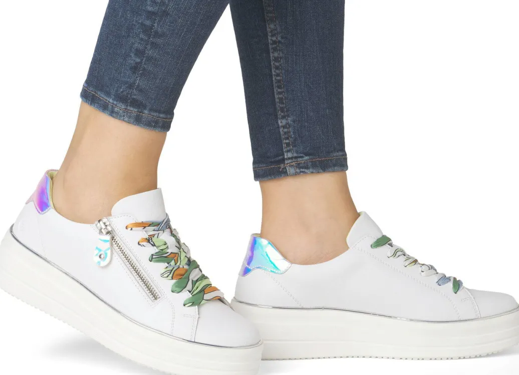 Hot Remonte Sneaker mit bunter Schnürung Damen Sneaker & Sportschuhe|Schnürschuhe