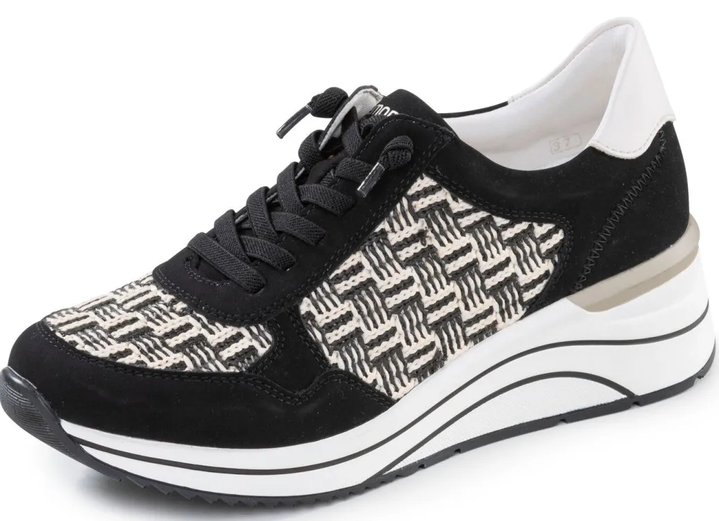Outlet Remonte, sportliche Damen-Sneaker, Weite H, mit herausnehmbarem Fußbett Damen Sneaker & Sportschuhe|Schnürschuhe