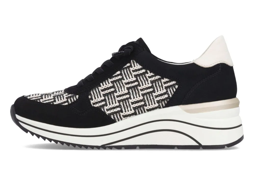 Outlet Remonte, sportliche Damen-Sneaker, Weite H, mit herausnehmbarem Fußbett Damen Sneaker & Sportschuhe|Schnürschuhe