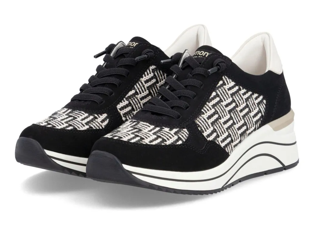 Outlet Remonte, sportliche Damen-Sneaker, Weite H, mit herausnehmbarem Fußbett Damen Sneaker & Sportschuhe|Schnürschuhe