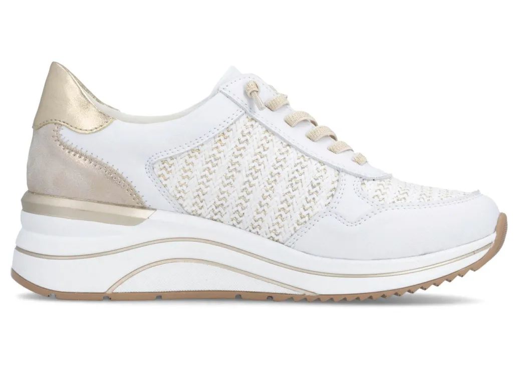 Discount Remonte, sportliche Damen-Sneaker, Weite H, mit herausnehmbarem Fußbett Damen Sneaker & Sportschuhe|Schnürschuhe