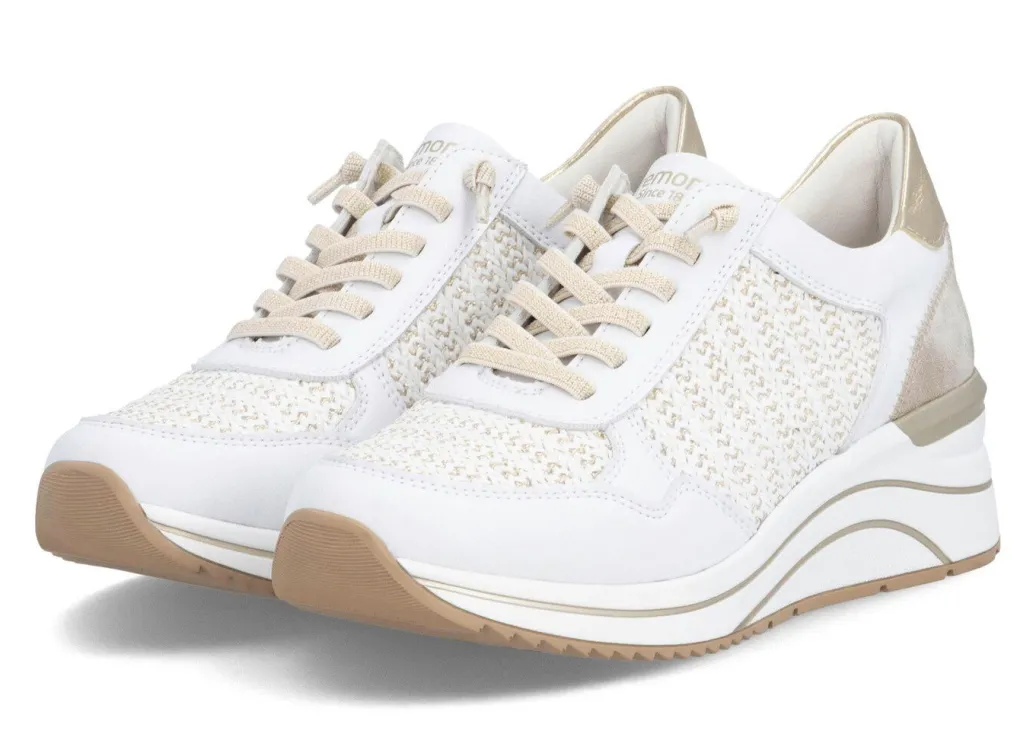 Discount Remonte, sportliche Damen-Sneaker, Weite H, mit herausnehmbarem Fußbett Damen Sneaker & Sportschuhe|Schnürschuhe