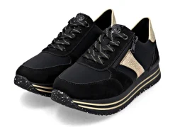 Hot Remonte, trendige Damen-Sneaker, Weite G, mit herausnehmbarem Fußbett Damen Sneaker & Sportschuhe|Schnürschuhe