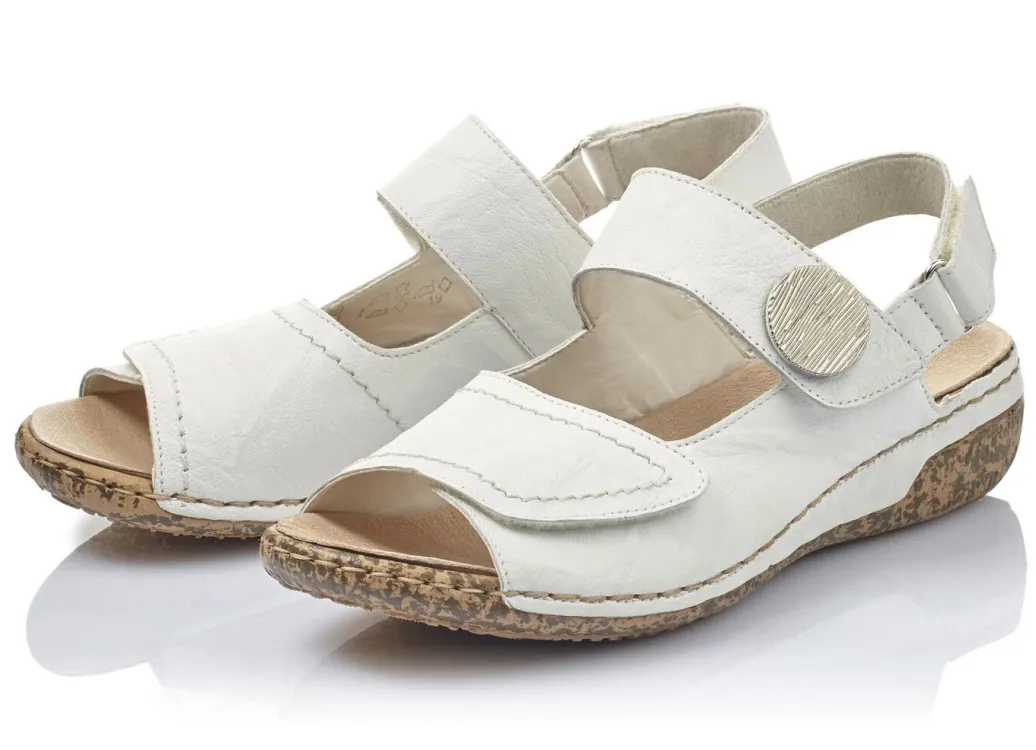 Best Rieker, bequeme Damen-Sandalen, Weite H, mit herausnehmbarem Fußbett Damen Sandalen