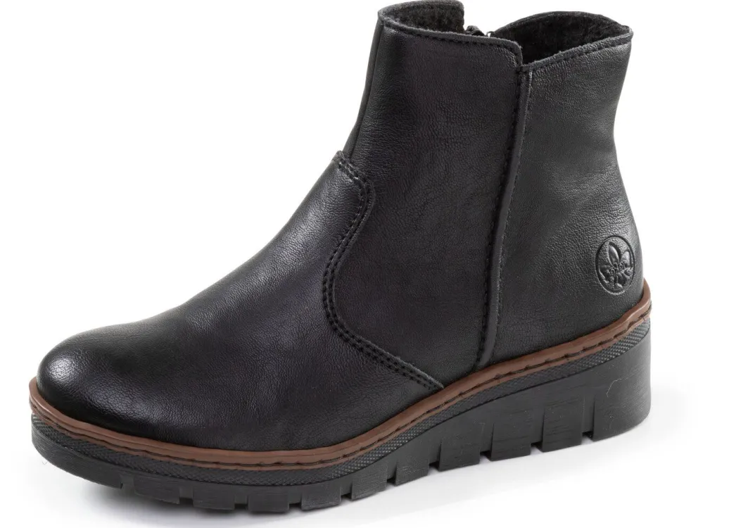 Best Rieker, gefütterte Damen-Stiefeletten, Winterschuhe, mit Reißverschluss Damen Winterschuhe|Stiefel & Stiefeletten