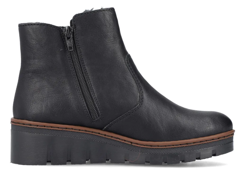 Best Rieker, gefütterte Damen-Stiefeletten, Winterschuhe, mit Reißverschluss Damen Winterschuhe|Stiefel & Stiefeletten