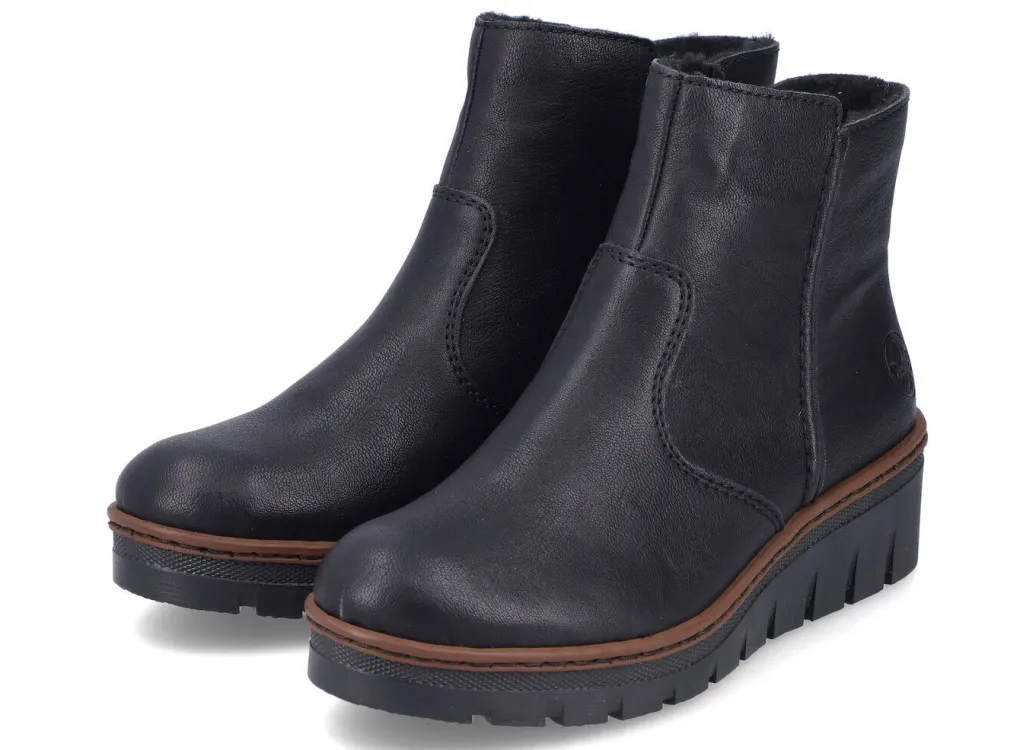Best Rieker, gefütterte Damen-Stiefeletten, Winterschuhe, mit Reißverschluss Damen Winterschuhe|Stiefel & Stiefeletten