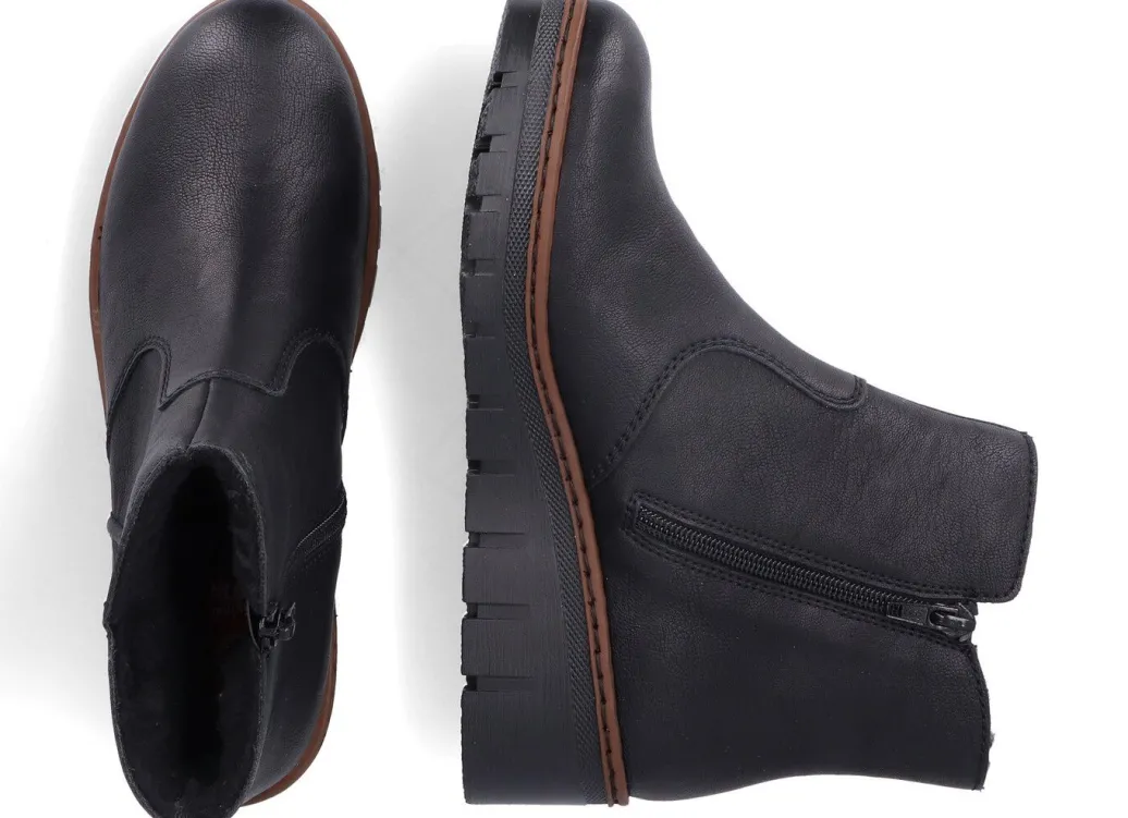 Best Rieker, gefütterte Damen-Stiefeletten, Winterschuhe, mit Reißverschluss Damen Winterschuhe|Stiefel & Stiefeletten