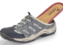 Sale Rieker, klassische Damen-Clogs, mit Elastik-Zierschnürung Damen Sneaker & Sportschuhe|Clogs