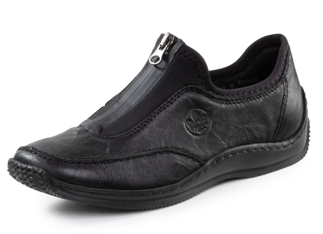 Best Rieker, klassische Damen-Slipper, mit Reißverschluss Damen Slipper