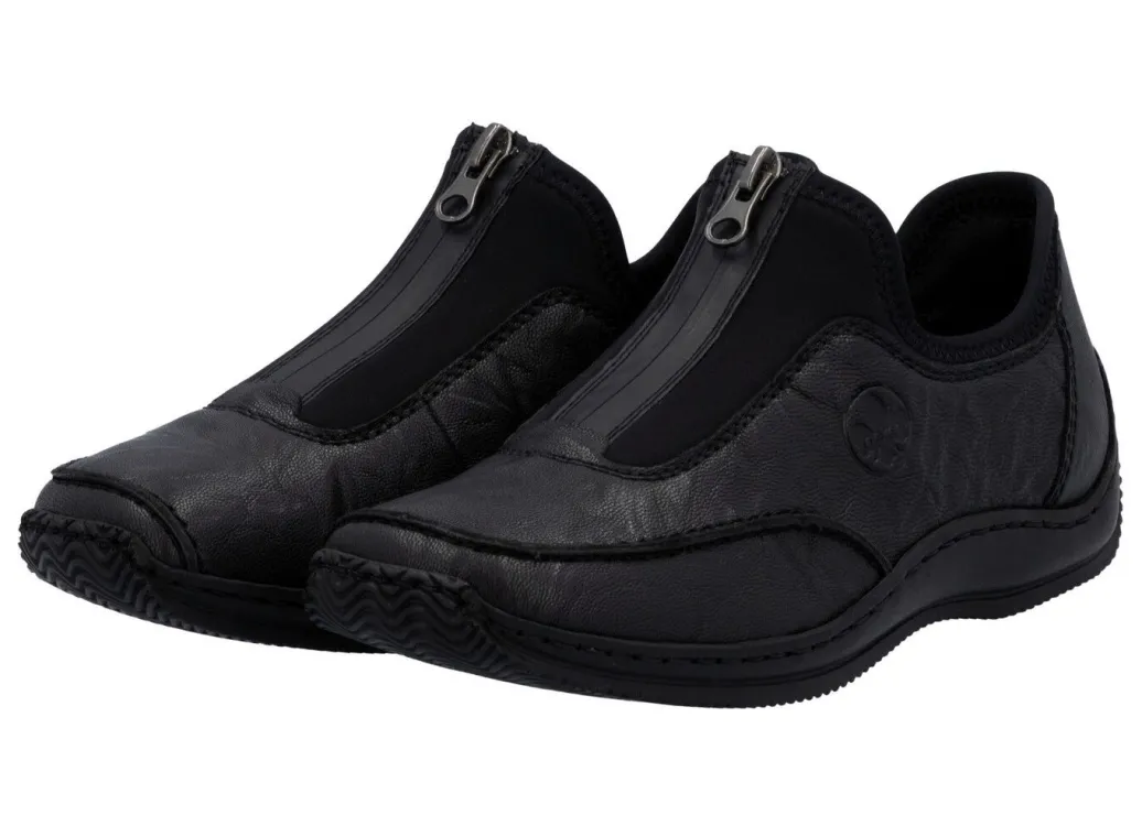Best Rieker, klassische Damen-Slipper, mit Reißverschluss Damen Slipper