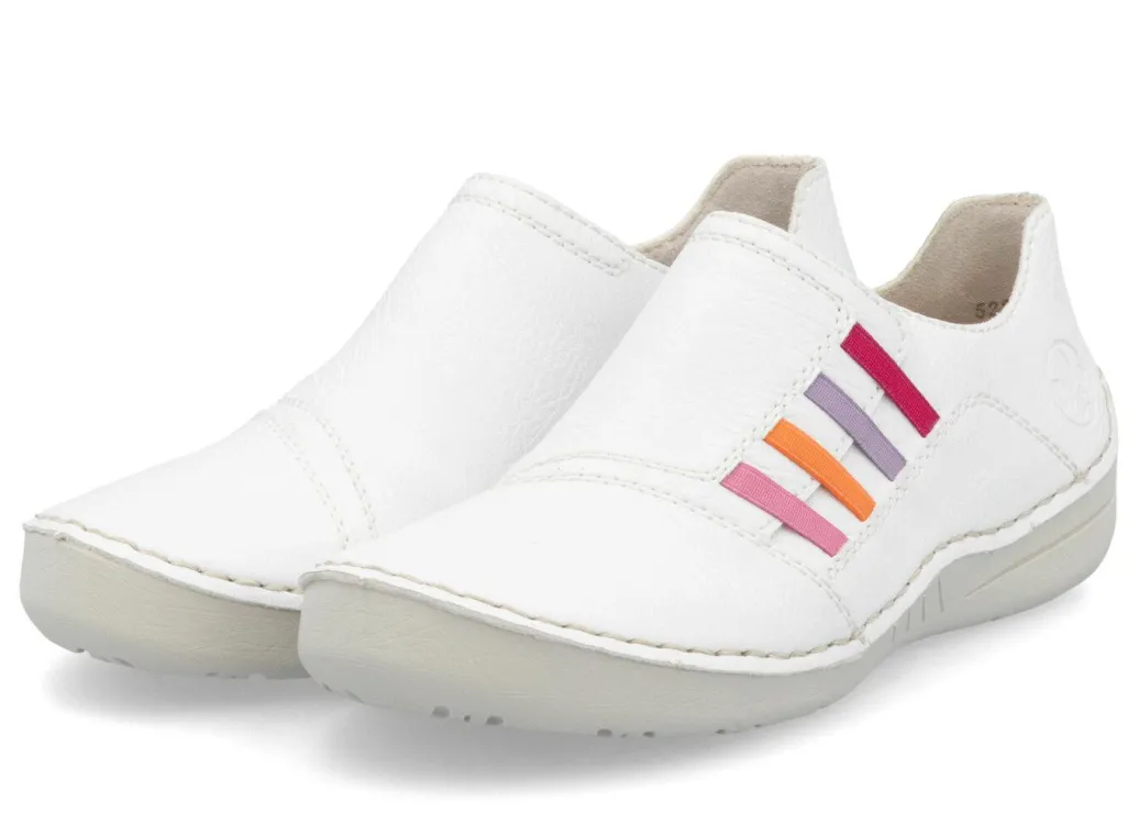 Sale Rieker, klassische Damen-Slipper, mit Gummizug Damen Slipper