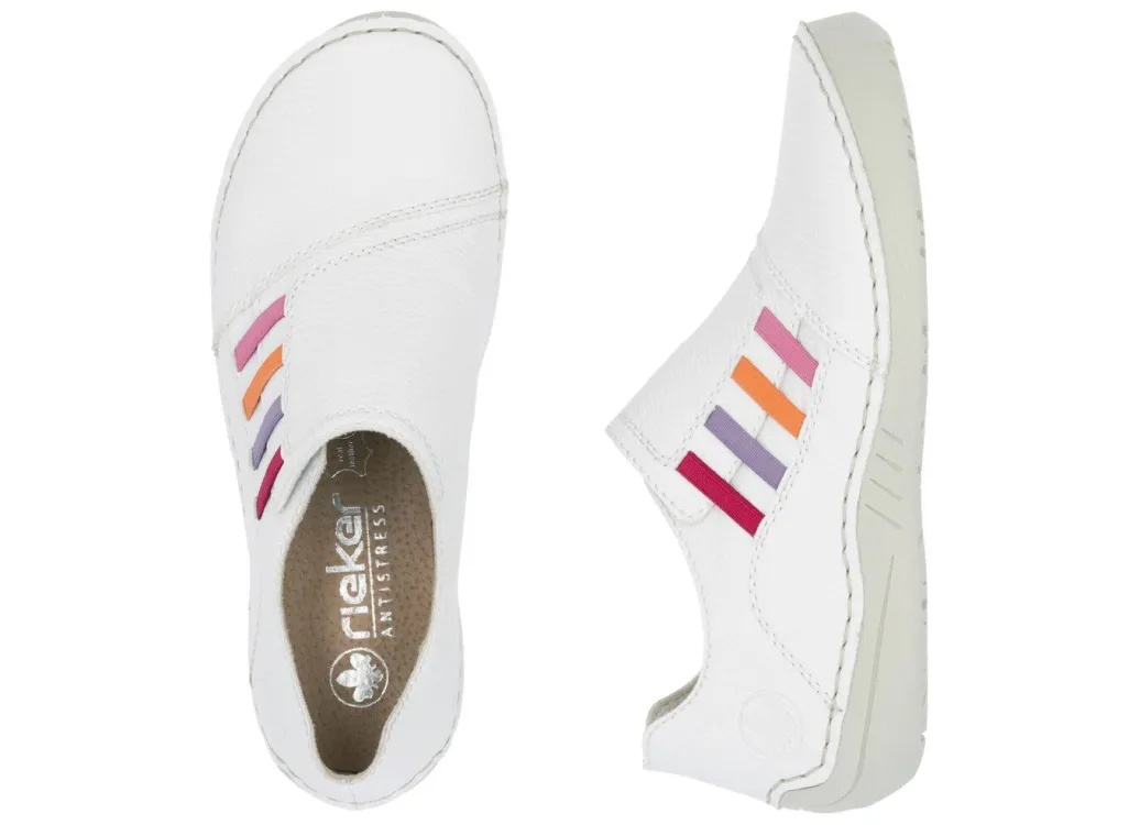 Sale Rieker, klassische Damen-Slipper, mit Gummizug Damen Slipper