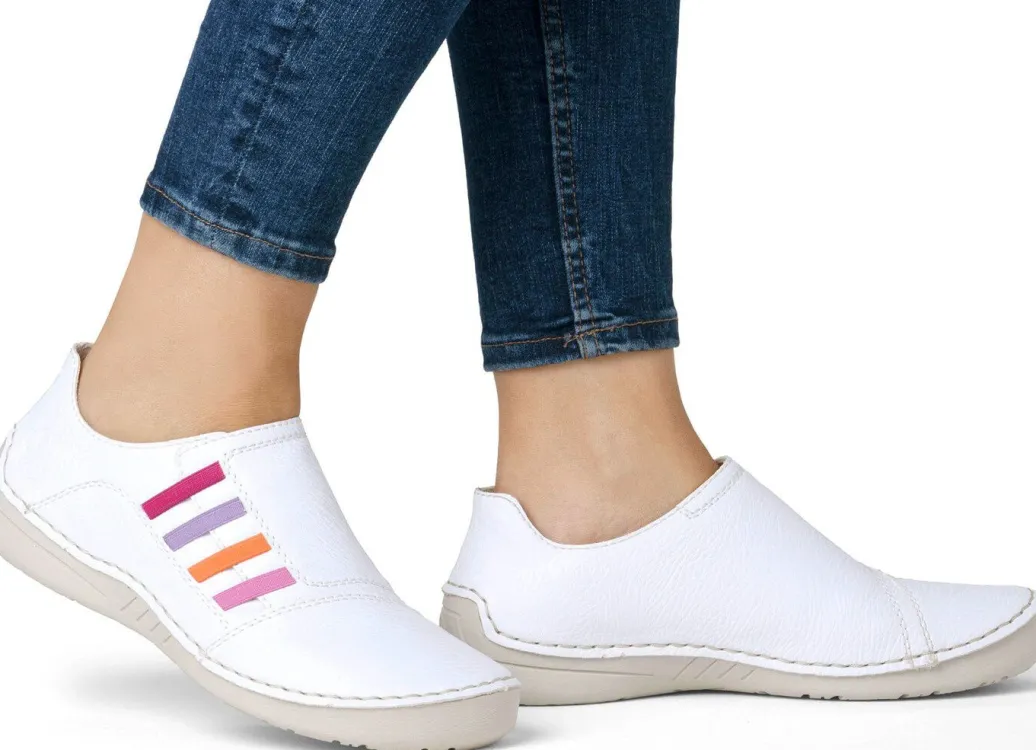 Sale Rieker, klassische Damen-Slipper, mit Gummizug Damen Slipper