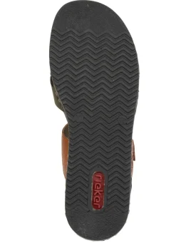 Sale Rieker, leichte Damen-Pantoletten, mit Klettverschluss Damen Pantoletten