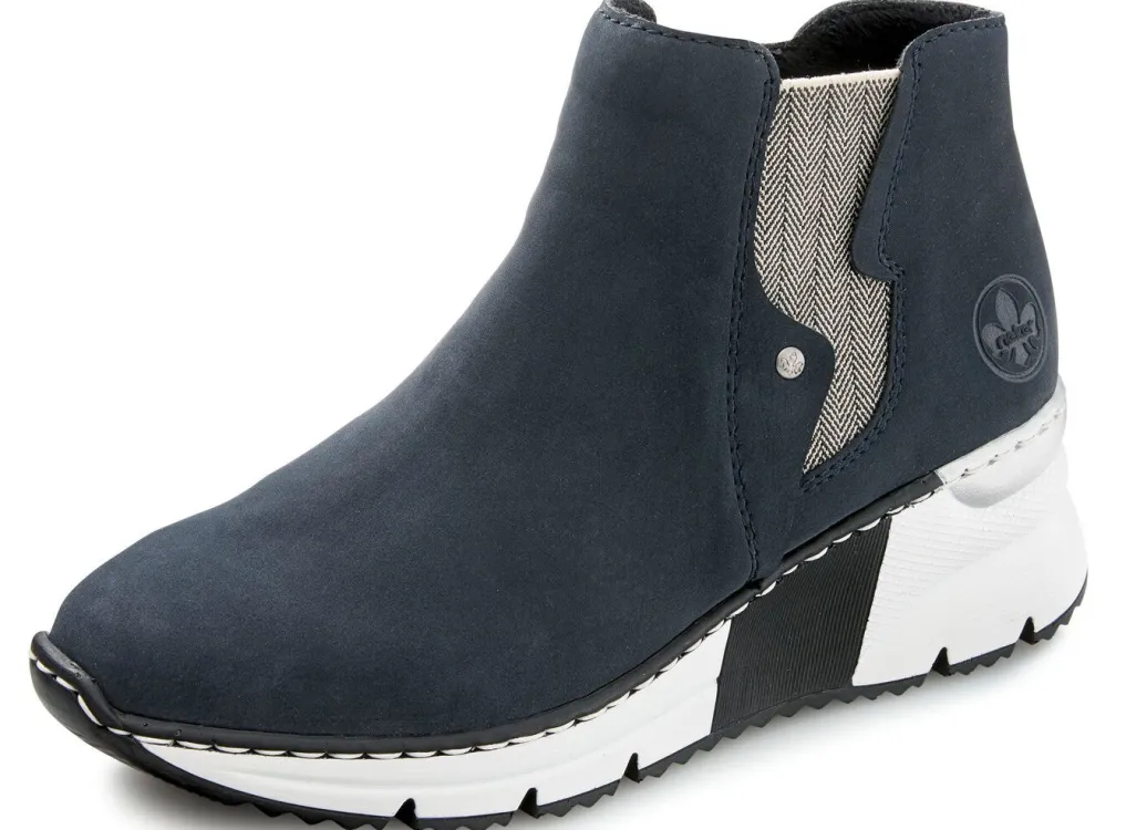Sale Rieker, modische Damen-Boots, Weite G, mit Reißverschluss Damen Stiefel & Stiefeletten