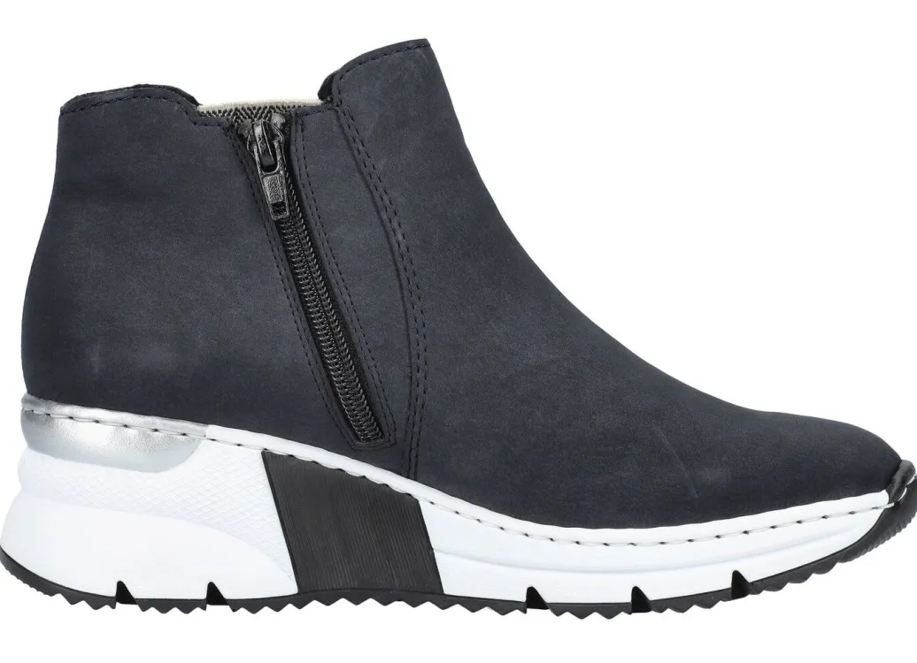 Sale Rieker, modische Damen-Boots, Weite G, mit Reißverschluss Damen Stiefel & Stiefeletten
