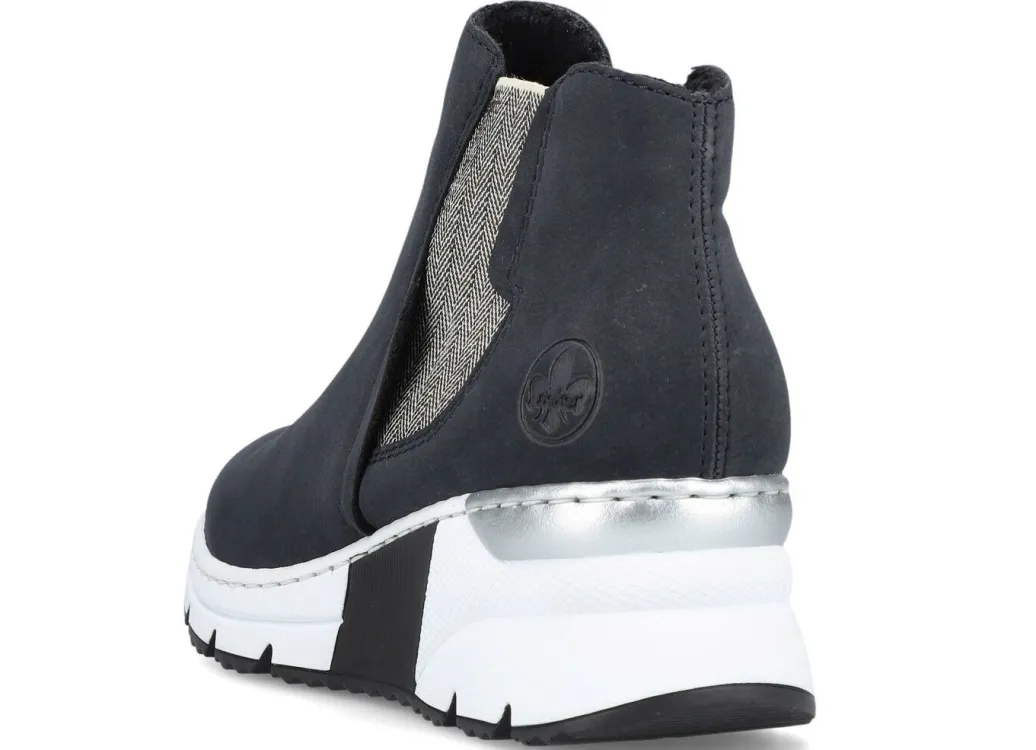 Sale Rieker, modische Damen-Boots, Weite G, mit Reißverschluss Damen Stiefel & Stiefeletten