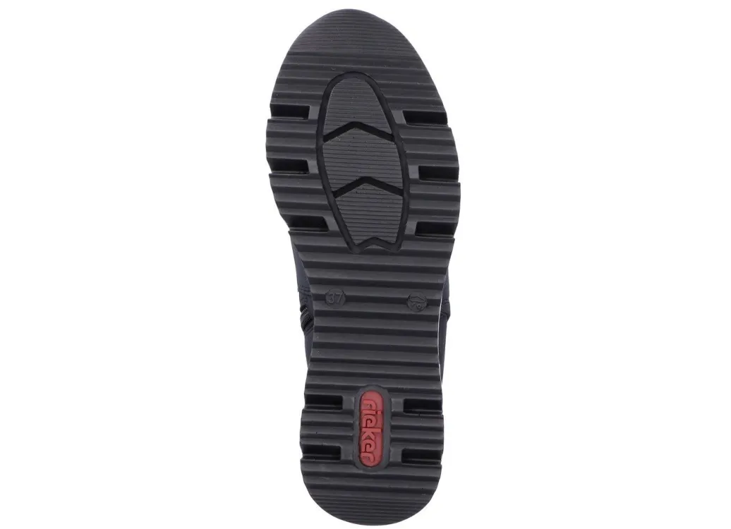 Sale Rieker, modische Damen-Boots, Weite G, mit Reißverschluss Damen Stiefel & Stiefeletten